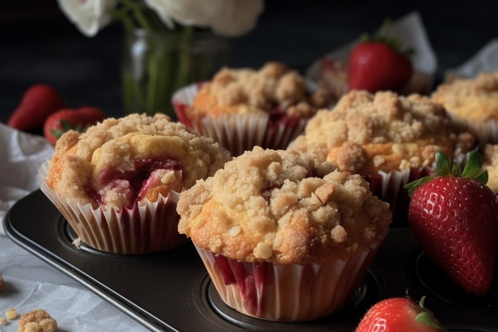 Strawberry and Cream Muffins FreyaDish